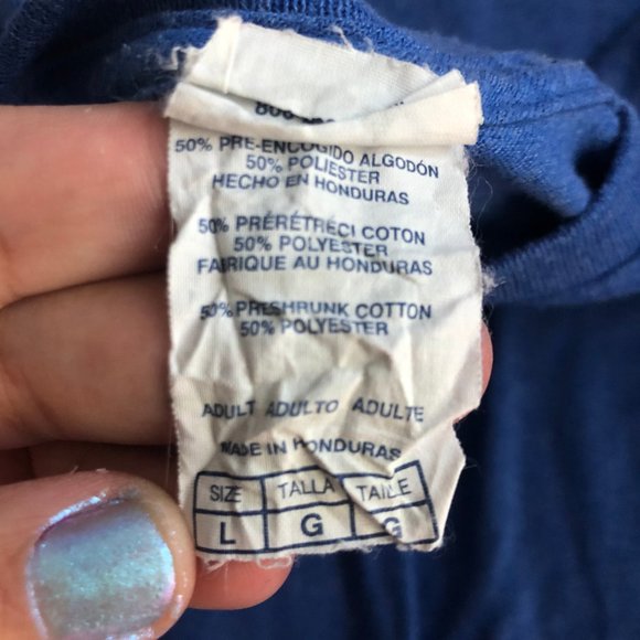 blue oversized t shirt - Picture 2 of 2